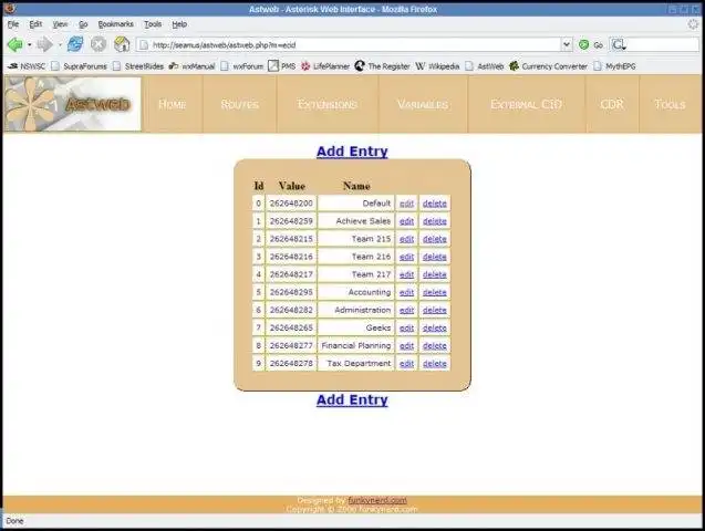 Download web tool or web app AstWeb - Asterisk PBX Web Interface