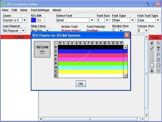 Download web tool or web app Atari VCS (2600) Graphics Editor