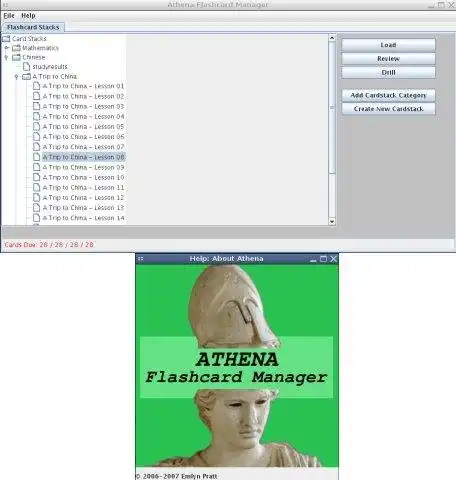 Download web tool or web app Athena Flashcard Manager