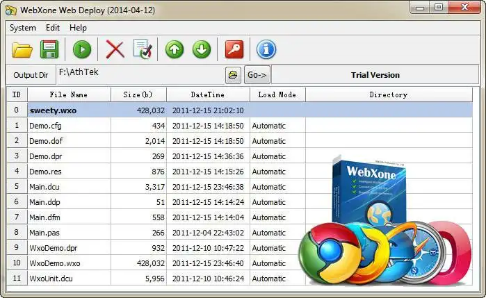 Download web tool or web app AthTek WebXone