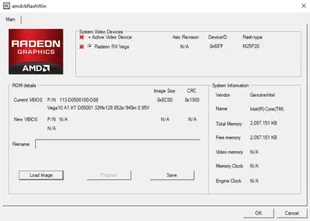 Muat turun alat web atau aplikasi web ATI ATIFlash / AMD VBFlash 3.20 Terkini