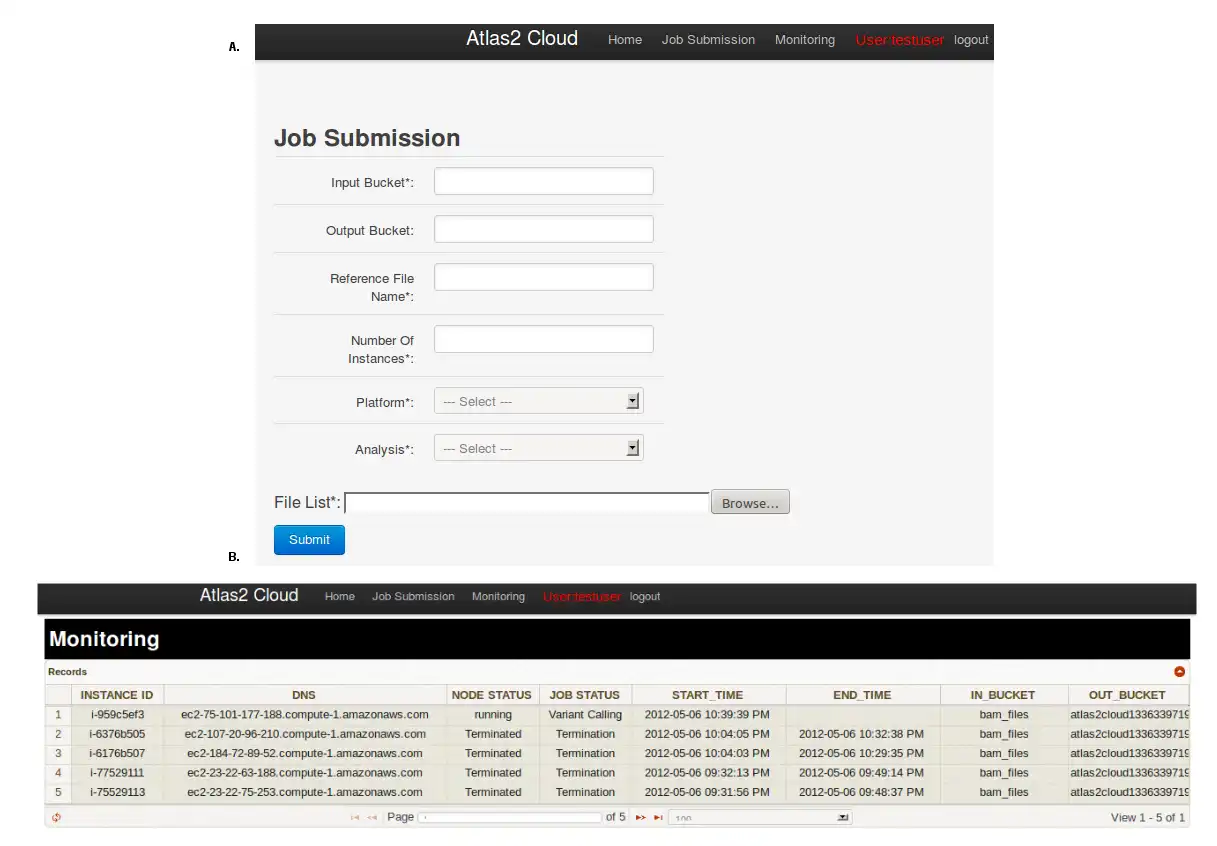 Download web tool or web app Atlas2Cloud