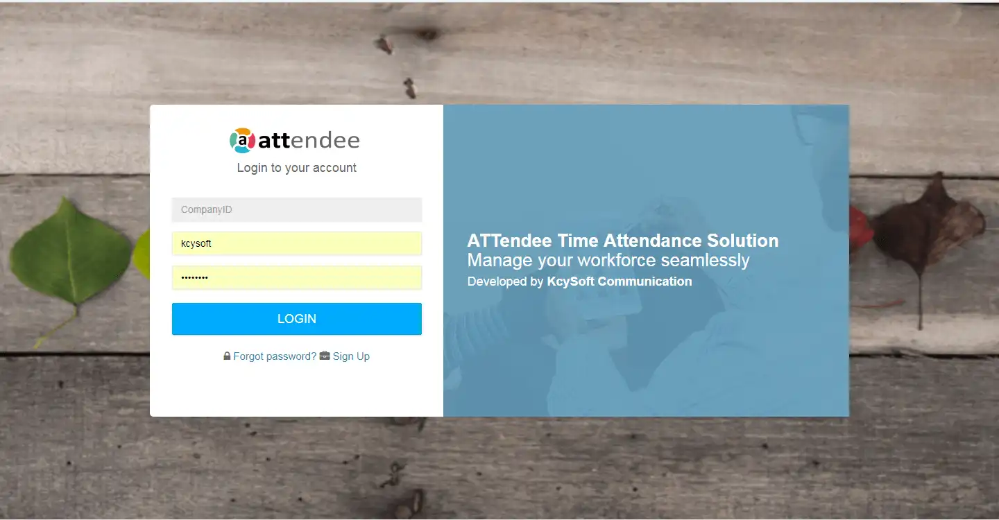 Unduh alat web atau aplikasi web ATTendee Biometric Attendance Solution