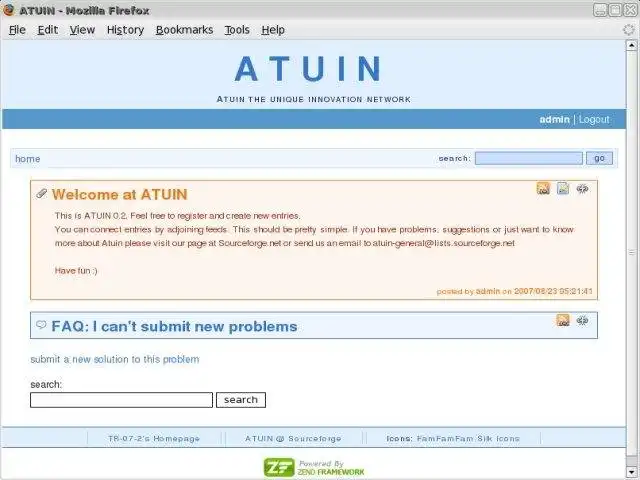 Unduh alat web atau aplikasi web ATUIN