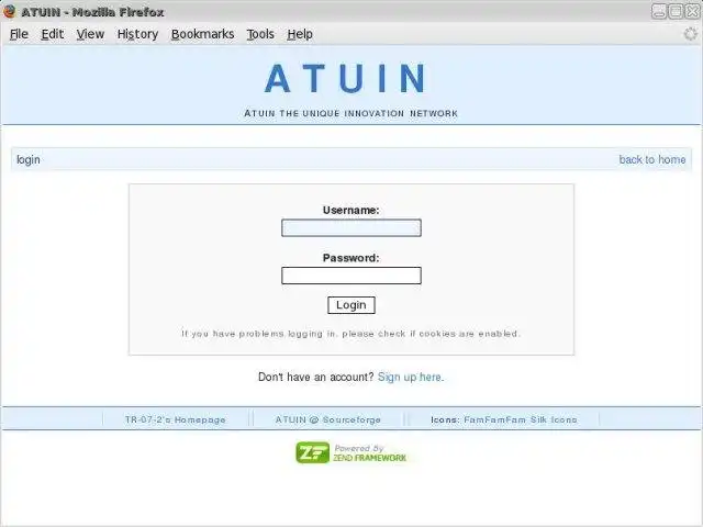 Unduh alat web atau aplikasi web ATUIN
