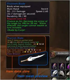 Загрузите веб-инструмент или веб-приложение Auctioneer Addon для World of Warcraft