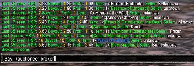 Загрузите веб-инструмент или веб-приложение Auctioneer Addon для World of Warcraft