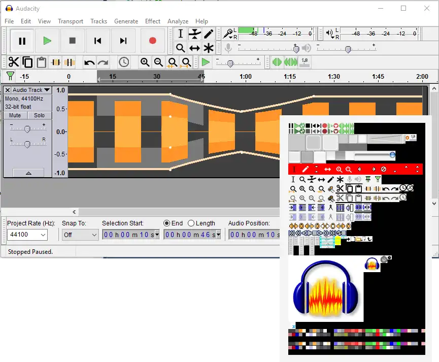 Download web tool or web app Audacity-Extra