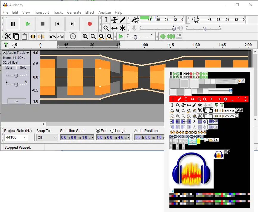 웹 도구 또는 웹 앱 Audacity-Extra를 다운로드하여 Linux 온라인에서 실행