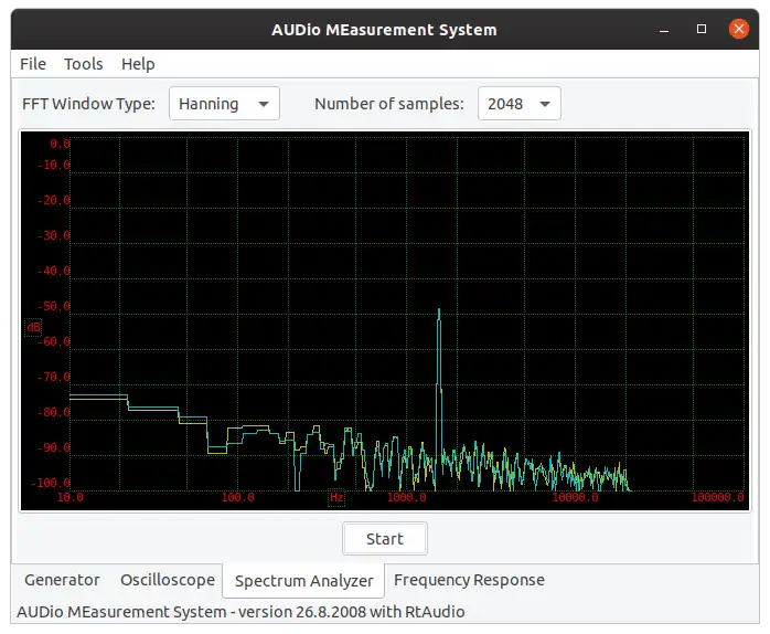 Unduh alat web atau aplikasi web Sistem Pengukuran AUdio