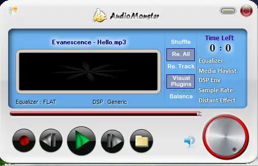 قم بتنزيل أداة الويب أو تطبيق الويب Audio Monster Player