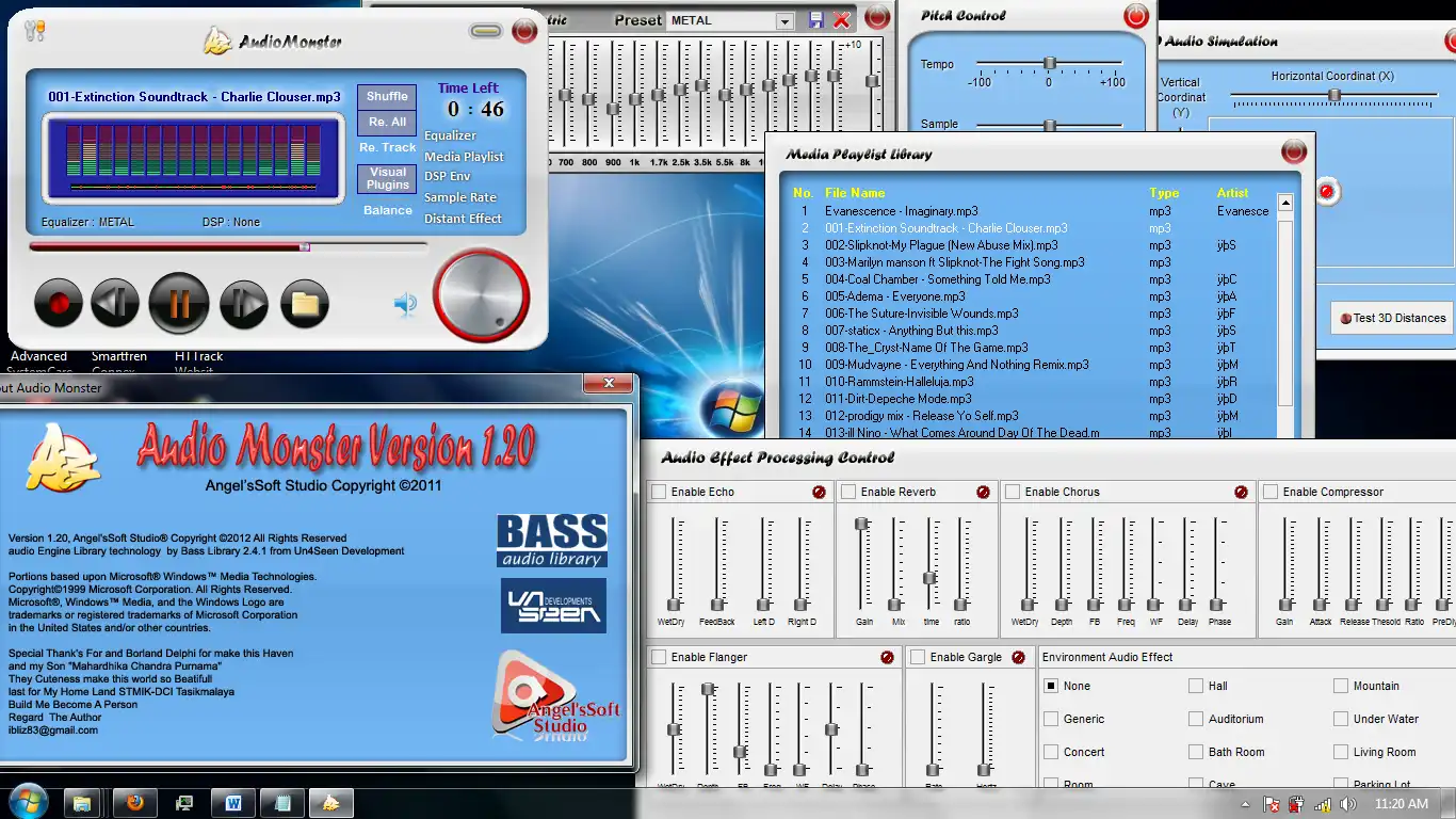 Download web tool or web app Audio Monster Player