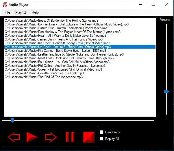 Download web tool or web app Audio Player MP3