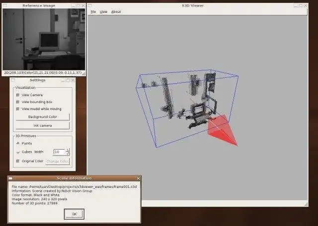 Scarica lo strumento web o l'app web Un S3dViewer basato su Unix