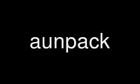Run aunpack in OnWorks free hosting provider over Ubuntu Online, Fedora Online, Windows online emulator or MAC OS online emulator
