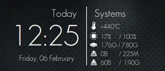 Download web tool or web app Aurora Conky Theme