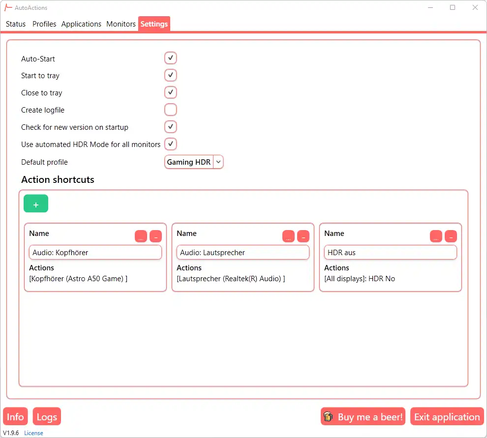 Laden Sie das Web-Tool oder die Web-App AutoActions herunter