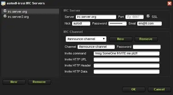 Mag-download ng web tool o web app autodl-irssi