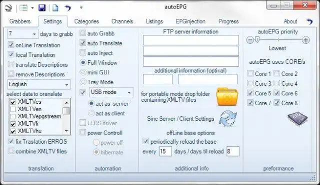 Download web tool or web app autoEPG