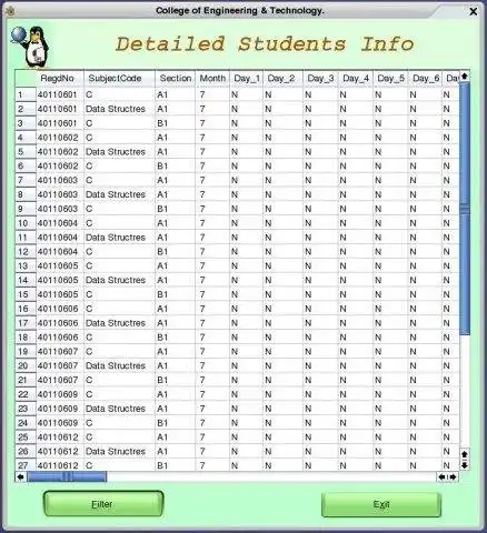 Download web tool or web app Automated Attendance System