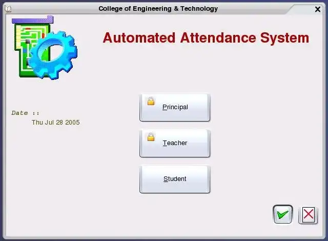 Download web tool or web app Automated Attendance System