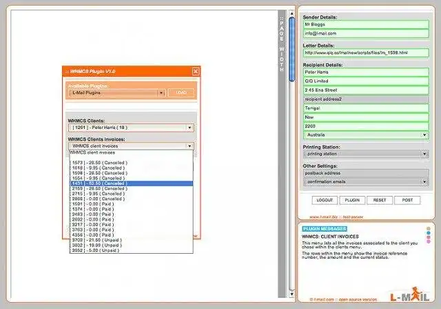 Mag-download ng web tool o web app Awtomatikong postal mail on-demand na app