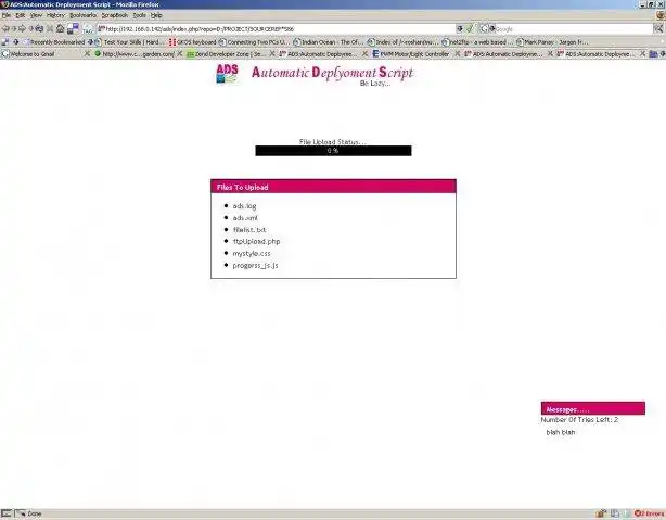 Download web tool or web app Automatic Deployment Script