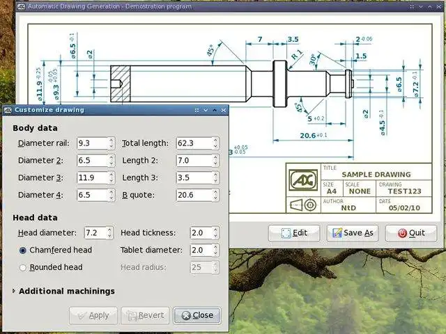 Download web tool or web app Automatic Drawing Generation to run in Linux online