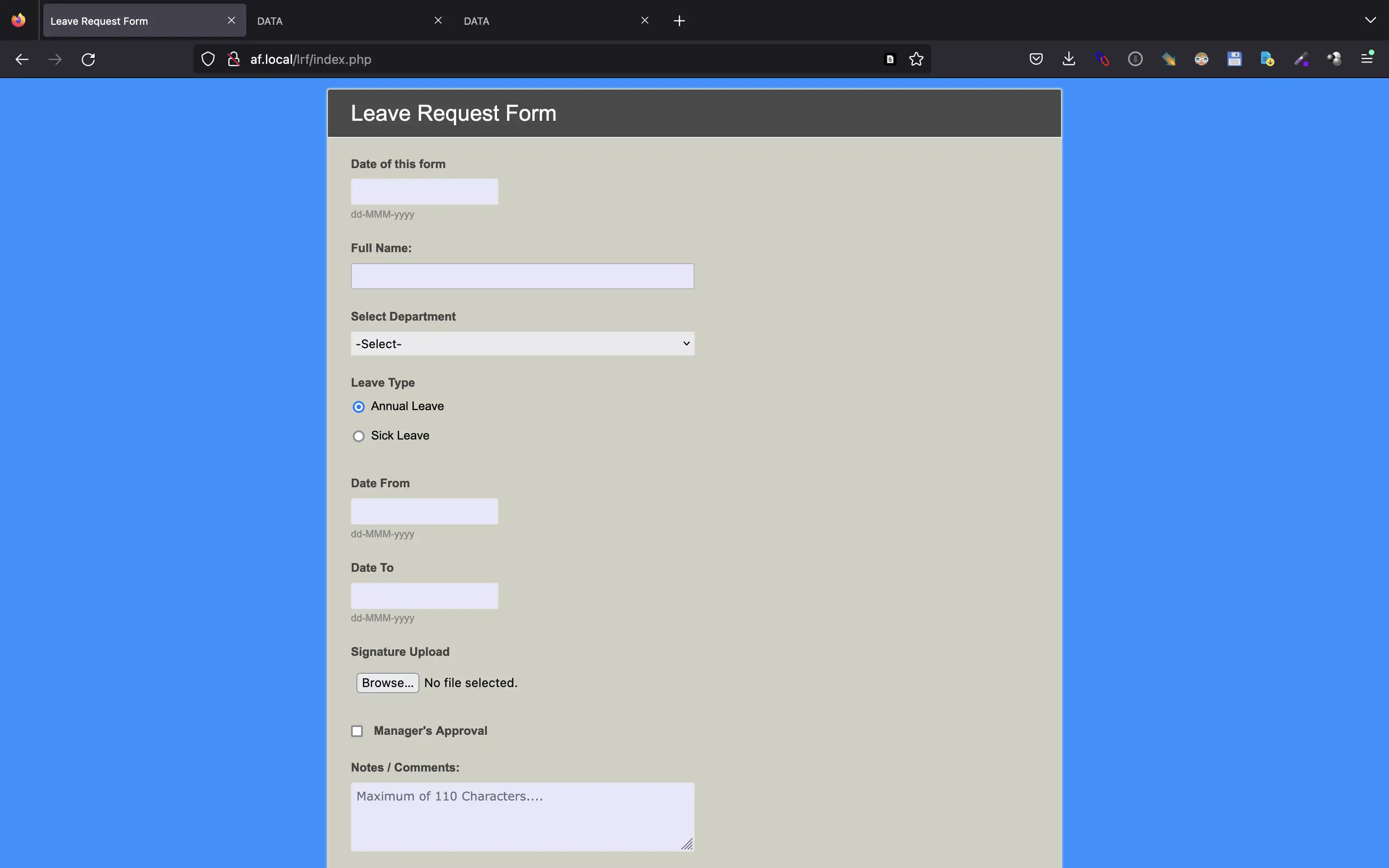 웹 도구 또는 웹 앱 다운로드 Automatic Website Forms Creator Hoster