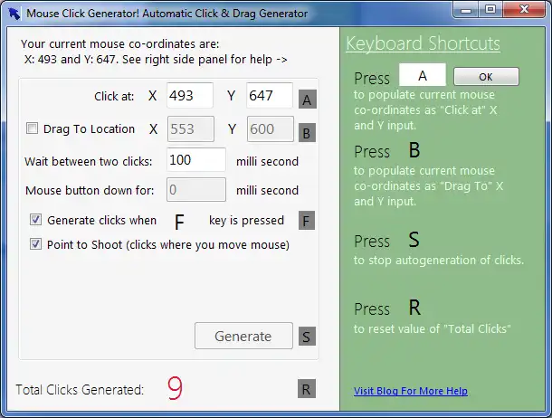 Download web tool or web app Auto Mouse Clicker - Super Fast