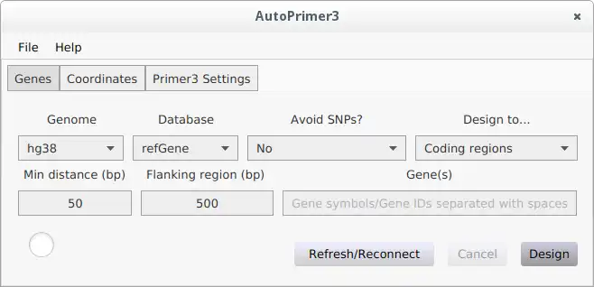 Download web tool or web app Auto Primer3