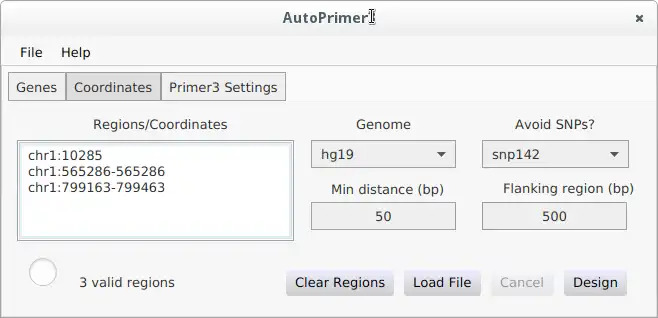 Download web tool or web app Auto Primer3