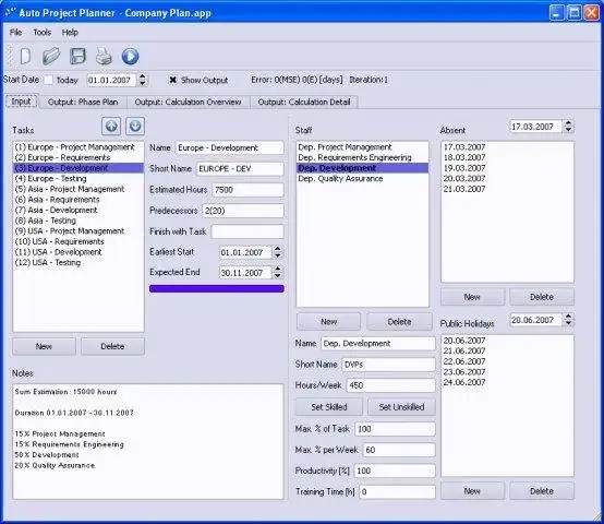 Descargue la herramienta web o la aplicación web Auto Project Planner