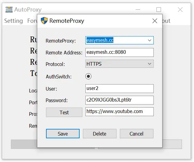 Download web tool or web app Auto Proxy