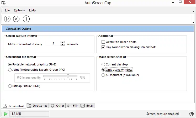Download web tool or web app AutoScreenCap