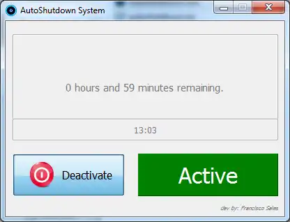 Download web tool or web app AutoShutdown System