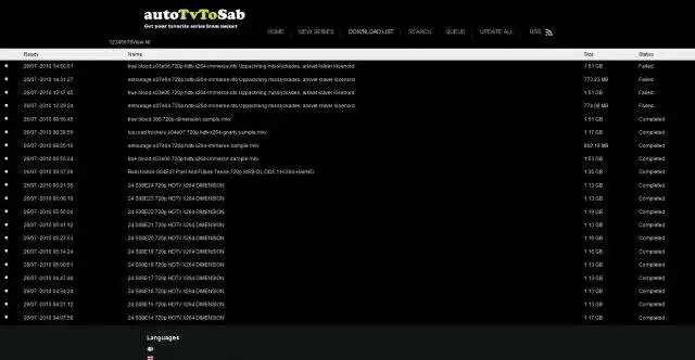 Download web tool or web app Auto TV to Sabnzbd