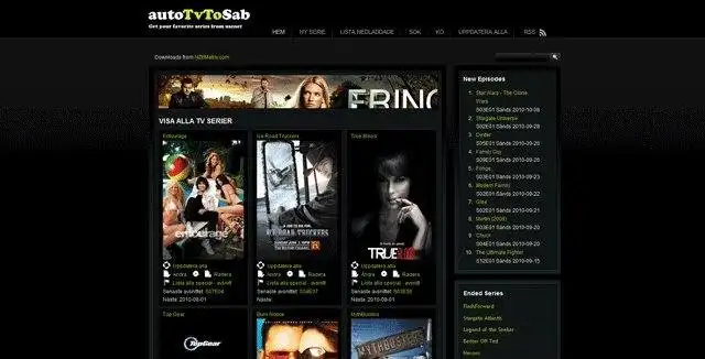 Download web tool or web app Auto TV to Sabnzbd