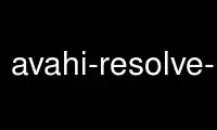 Запустіть avahi-resolve-address у постачальника безкоштовного хостингу OnWorks через Ubuntu Online, Fedora Online, онлайн-емулятор Windows або онлайн-емулятор MAC OS