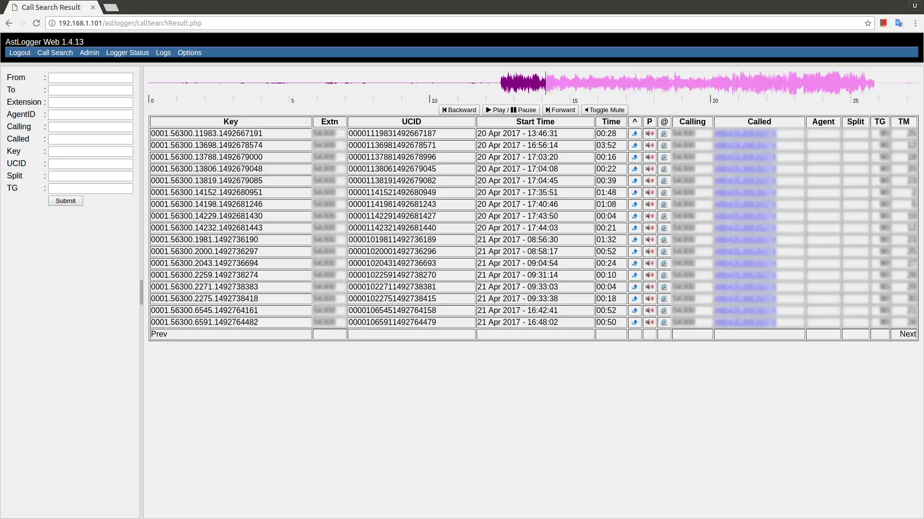 Baixe ferramenta ou aplicativo da web Avaya Asterisk Logger