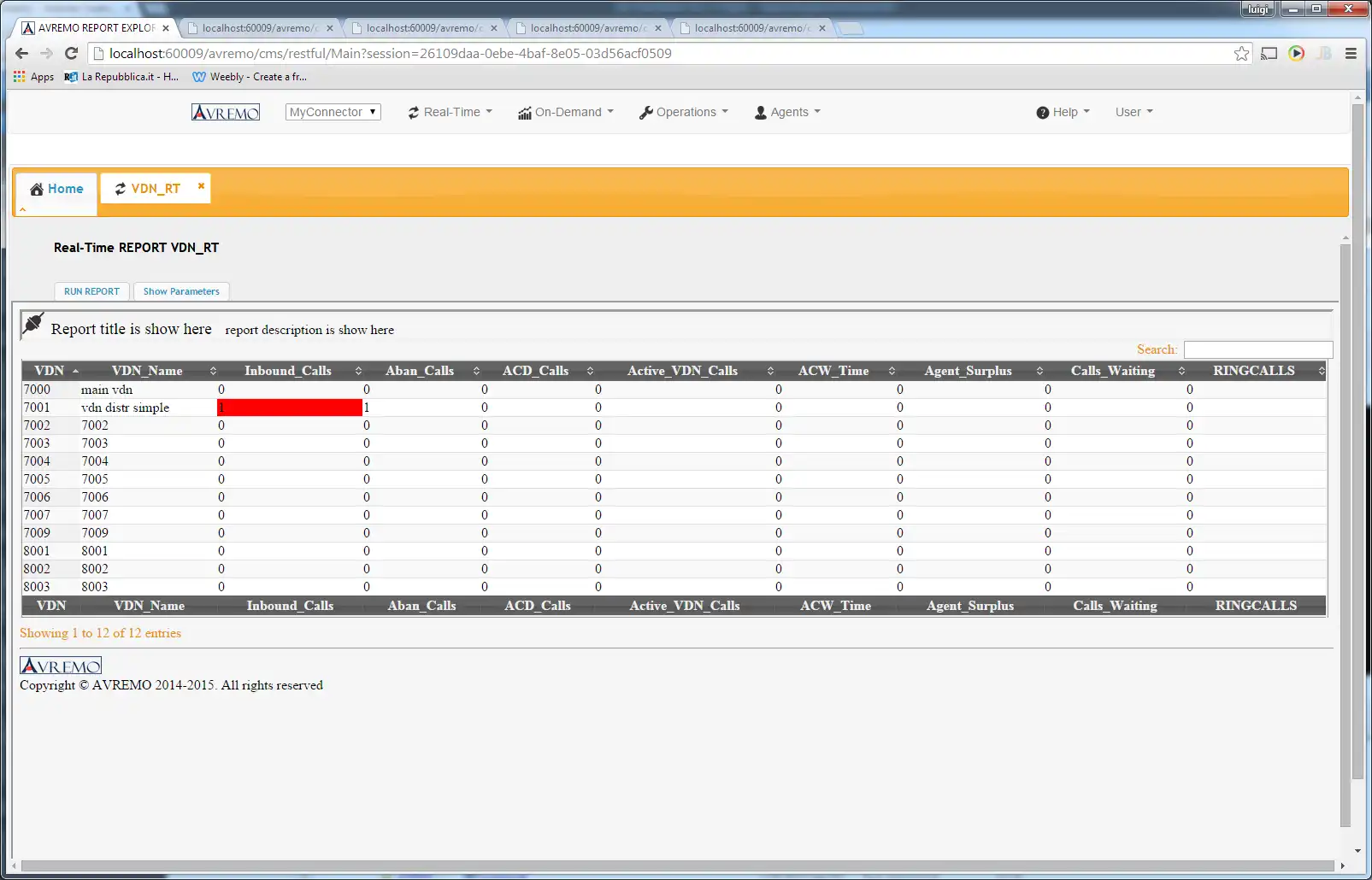 Scarica lo strumento web o l'app web AVAYA CMS API Server