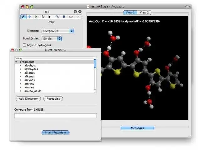 Download webtool of webapp Avogadro