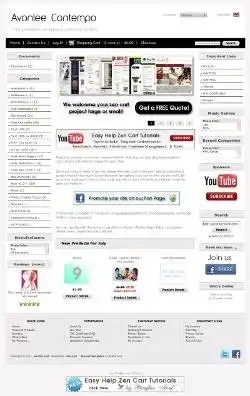 I-download ang web tool o web app na Avonlee Contempo Libreng Zen Cart Template