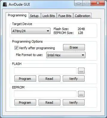 Download web tool or web app AVRdude GUI