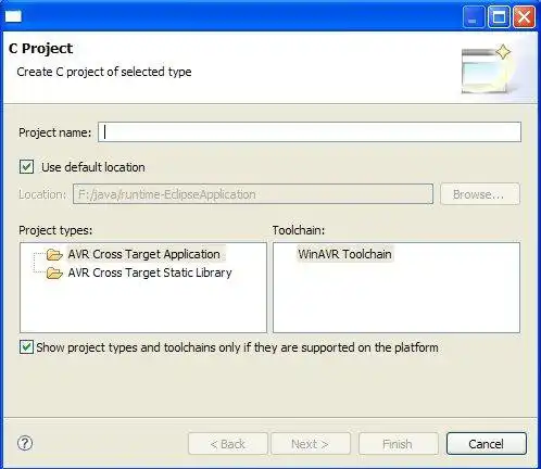 Scarica lo strumento web o l'app web Plugin AVR per Eclipse