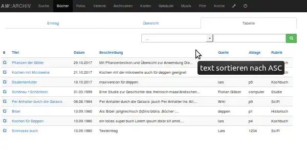 Laden Sie das Webtool oder die Web-App aw::Archiv herunter