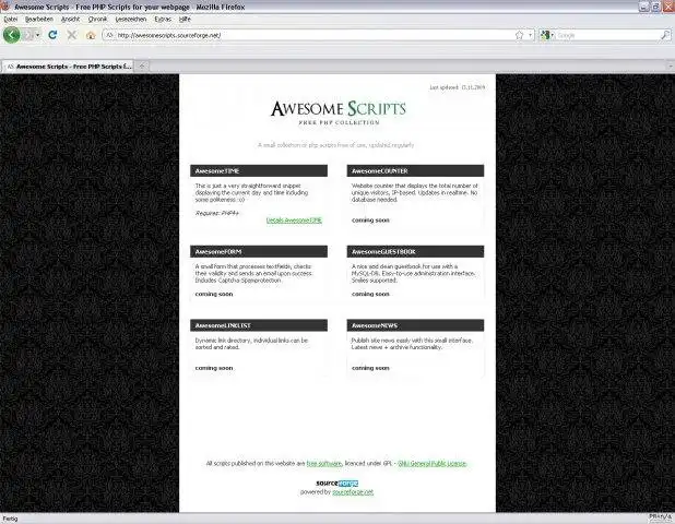 Download web tool or web app Awesome Scripts