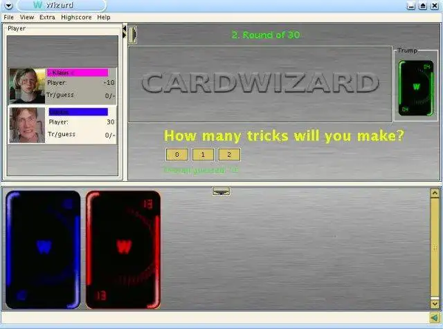 قم بتنزيل أداة الويب أو تطبيق الويب لعبة Wizard Card Game لتشغيلها على Linux عبر الإنترنت