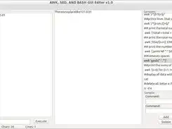 Download web tool or web app AWK, SED, BASH GUI Editor