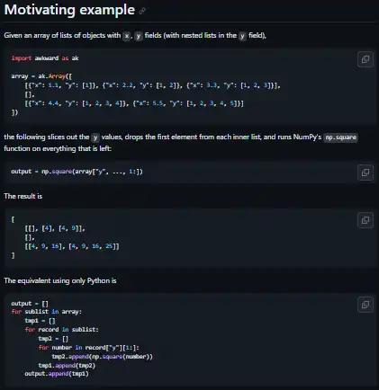 Mag-download ng web tool o web app na Awkward Array
